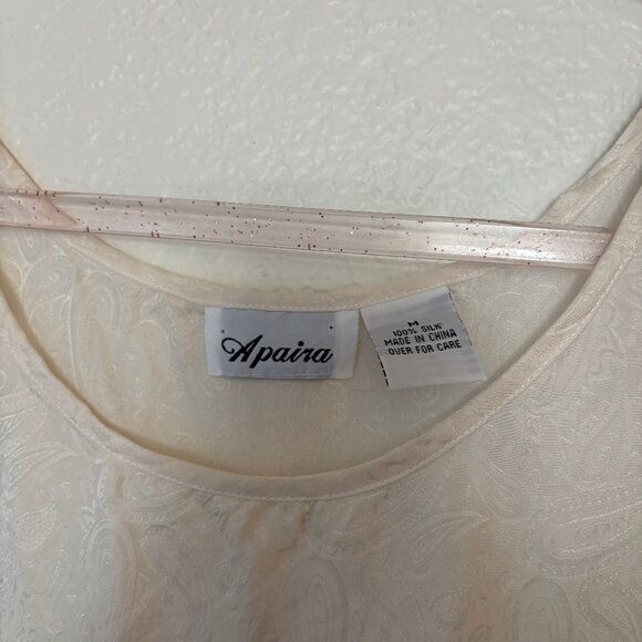 Silk Paisley Imprinted Tank Top - Picture 3 of 4